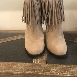 Joie "Cambrie" Fringe Ankle Booties